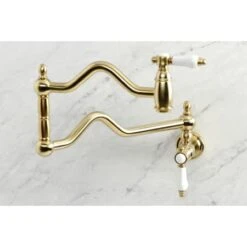 Bel-Air 3.8 GPM Single Hole Wall Mounted Pot Filler -Bathroom Sales Store kingston brass ks210 bpl alternate view 427