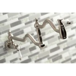 Bel-Air 3.8 GPM Single Hole Wall Mounted Pot Filler -Bathroom Sales Store kingston brass ks210 bpl alternate view 428
