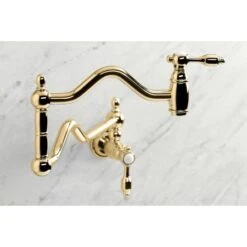 Tudor 3.8 GPM Single Hole Wall Mounted Pot Filler -Bathroom Sales Store kingston brass ks210 tal alternate view 1783