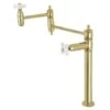 Restoration 3 GPM Single Hole Pot Filler With 2-5/8" Cross Handles -Bathroom Sales Store kingston brass ks3702px 7739374