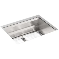 Prolific 23" Undermount Single Basin Stainless Steel Kitchen Sink With Basin Rack, Colander, And Cutting Board