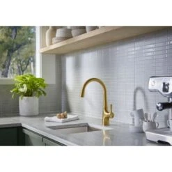 Tempered 1.5 GPM Single Hole Bar Faucet -Bathroom Sales Store kohler 24663 3