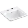 Single Basin Cast Iron Bar Sink From The Northland Series -Bathroom Sales Store kohler 6579 2 0