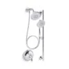 Forte Pressure Balanced Shower System With Shower Head, Hand Shower, Slide Bar, Shower Arm, Hose, And Valve Trim -Bathroom Sales Store kohler K 22180 CP