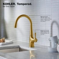 Tempered 1.5 GPM Single Hole Bar Faucet -Bathroom Sales Store kohler k 24663 alternate images 19