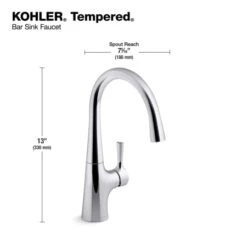 Tempered 1.5 GPM Single Hole Bar Faucet -Bathroom Sales Store kohler k 24663 alternate images 25