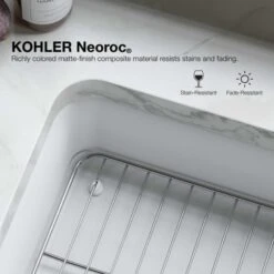 Cairn 27-1/2" Undermount Single Basin Composite Kitchen Sink -Bathroom Sales Store kohler k 28000 alternate view 153
