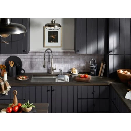 Tempered 32-1/4" Undermount Single Basin Stainless Steel Workstation Kitchen Sink 12 Tempered 32-1/4" Undermount Single Basin Stainless Steel Workstation Kitchen Sink - Image 10