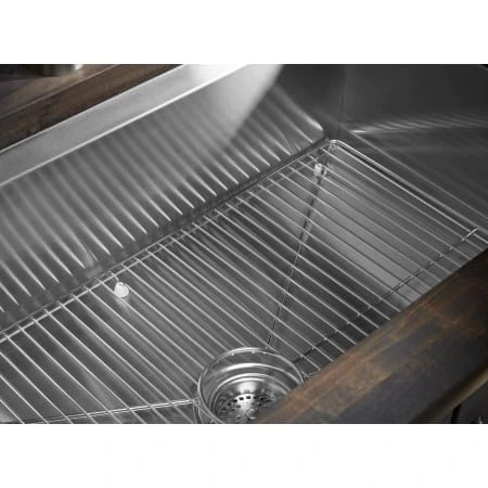 Tempered 32-1/4" Undermount Single Basin Stainless Steel Workstation Kitchen Sink 7 Tempered 32-1/4" Undermount Single Basin Stainless Steel Workstation Kitchen Sink - Image 5