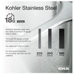 Undertone 31" Double Basin Under-Mount 18-Gauge Stainless Steel Kitchen Sink With SilentShield -Bathroom Sales Store kohler k 3355 alternate view 457