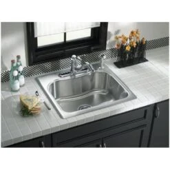 Staccato 25" Single Basin Top-Mount 18-Gauge Stainless Steel Kitchen Sink With SilentShield -Bathroom Sales Store kohler k 3362 1 alternate view 481