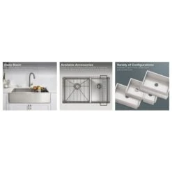 Strive 24" Single Basin Undermount 16-Gauge Stainless Steel Kitchen Sink With SilentShield -Bathroom Sales Store kohler k 5286 alternate image 168