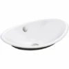 Iron Plains 20-3/4"L Cast Iron Drop-In Semi-Vessel Sink With Overflow And Black Painted Underside -Bathroom Sales Store kohler k 5403 p5 0 2989