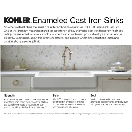 Mayfield 25" Single Basin Top-Mount Enameled Cast-Iron Kitchen Sink 7 Mayfield 25" Single Basin Top-Mount Enameled Cast-Iron Kitchen Sink - Image 5