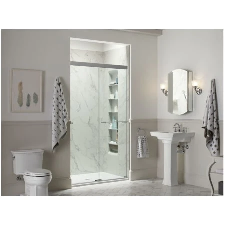 Revel 70"High X 47-5/8" Wide Frameless Sliding Shower Door With Clear Glass, Reversible Opening, And CleanCoat 16 Revel 70"High X 47-5/8" Wide Frameless Sliding Shower Door With Clear Glass, Reversible Opening, And CleanCoat - Image 14