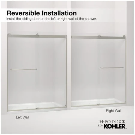 Revel 70"High X 47-5/8" Wide Frameless Sliding Shower Door With Clear Glass, Reversible Opening, And CleanCoat 19 Revel 70"High X 47-5/8" Wide Frameless Sliding Shower Door With Clear Glass, Reversible Opening, And CleanCoat - Image 17