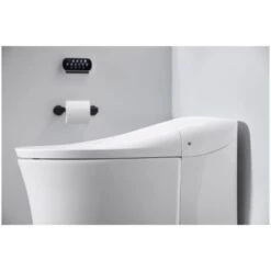 Eir 0.8 / 1.0 GPF Dual Flush One Piece Elongated Chair Height Toilet With Actuator Plate Flush - Bidet Seat Included -Bathroom Sales Store kohler k 77795 alternate view 60