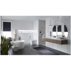 Eir 0.8 / 1.0 GPF Dual Flush One Piece Elongated Chair Height Toilet With Actuator Plate Flush - Bidet Seat Included -Bathroom Sales Store kohler k 77795 alternate view 62