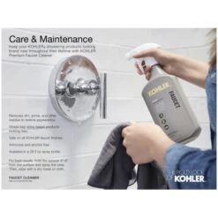 Memoirs Rite-Temp Pressure Balanced Valve Trim With Shower Head, Shower Arm And Deco Handle -Bathroom Sales Store kohler k ts462 4v alternate view 1551