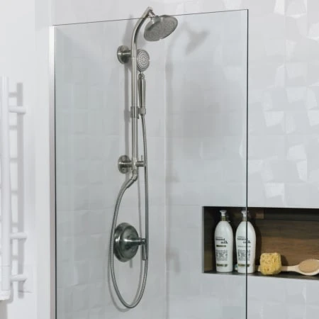 HydroRail Pressure Balanced Shower System With Shower Head, Hand Shower, Hose, Shower Column, Valve Trim, And Rough-In 5 HydroRail Pressure Balanced Shower System With Shower Head, Hand Shower, Hose, Shower Column, Valve Trim, And Rough-In - Image 3