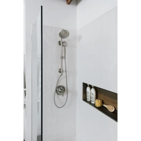 HydroRail Pressure Balanced Shower System With Shower Head, Hand Shower, Hose, Shower Column, Valve Trim, And Rough-In 7 HydroRail Pressure Balanced Shower System With Shower Head, Hand Shower, Hose, Shower Column, Valve Trim, And Rough-In - Image 5