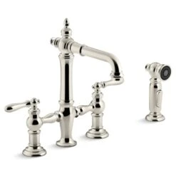Artifacts 1.5 GPM Widespread Bridge Bar Faucet With Sweep, BerrySoft, ProMotion, And MasterClean Technologies - Includes Side Spray
