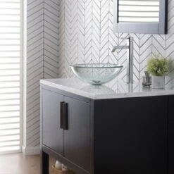 Bathroom Combo - 14" Clear Glass Vessel Bathroom Sink With Vessel Faucet, Pop-Up Drain, And Mounting Ring -Bathroom Sales Store kraus c gv 101 14 12mm 1007 alternate image 75