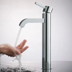 Bathroom Combo - 14" Clear Glass Vessel Bathroom Sink With Vessel Faucet, Pop-Up Drain, And Mounting Ring -Bathroom Sales Store kraus c gv 101 14 12mm 1007 alternate image 80