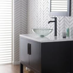 Bathroom Combo - 14" Clear Glass Vessel Bathroom Sink With Vessel Faucet, Pop-Up Drain, And Mounting Ring -Bathroom Sales Store kraus c gv 101 14 12mm 1007 alternate image 83