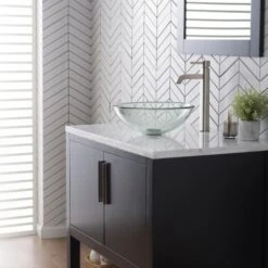 Bathroom Combo - 14" Clear Glass Vessel Bathroom Sink With Vessel Faucet, Pop-Up Drain, And Mounting Ring -Bathroom Sales Store kraus c gv 101 14 12mm 1007 alternate image 91