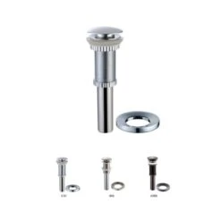 Bathroom Combo - 17" Ladon Glass Vessel Bathroom Sink With Vessel Faucet, Pop-Up Drain And Mounting Ring -Bathroom Sales Store kraus c gv 399 19mm 1007 drain 355