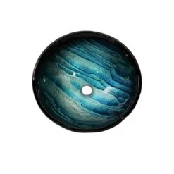 Bathroom Combo - 17" Ladon Glass Vessel Bathroom Sink With Vessel Faucet, Pop-Up Drain And Mounting Ring -Bathroom Sales Store kraus c gv 399 19mm 1007 inside 352