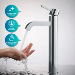 Bathroom Combo - 15-3/4" Ceramic Vessel Bathroom Sink With Vessel Faucet, Pop-Up Drain -Bathroom Sales Store kraus c kcv 141 1007 alternate image 525