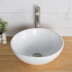 Bathroom Combo - 15-3/4" Ceramic Vessel Bathroom Sink With Vessel Faucet, Pop-Up Drain -Bathroom Sales Store kraus c kcv 141 1007 alternate image 532
