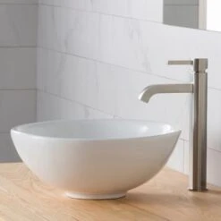 Bathroom Combo - 15-3/4" Ceramic Vessel Bathroom Sink With Vessel Faucet, Pop-Up Drain -Bathroom Sales Store kraus c kcv 141 1007 alternate image 533