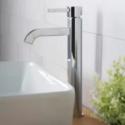 Single Hole Vessel Bathroom Faucet From The Ramus Collection Less Drain Assembly -Bathroom Sales Store kraus fvs 1007 alternate image 353