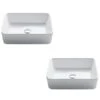 Pack Of (2) Elavo 19" Ceramic Vanity Top -Bathroom Sales Store kraus kcv 121 2pk 2795527