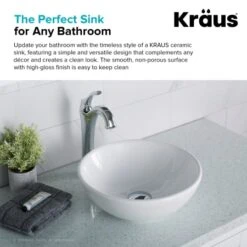 Elavo 13-27/40" Vitreous China Vessel Bathroom Sink -Bathroom Sales Store kraus kcv 341 alternate image 1356