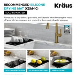 31-1/2" Single Basin Undermount Granite Composite Kitchen Sink -Bathroom Sales Store kraus kgu 413 alternate image 1954