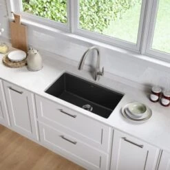 31-1/2" Single Basin Undermount Granite Composite Kitchen Sink -Bathroom Sales Store kraus kgu 413 alternate image 1955