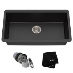 31-1/2" Single Basin Undermount Granite Composite Kitchen Sink