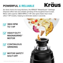 Kore 30" Undermount Single Basin Stainless Steel Kitchen Sink With Basin Rack, Basket Strainer, Cutting Board, And Garbage Disposal -Bathroom Sales Store kraus kwu110 30 100 100 alternate image 315