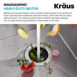 Kore 30" Undermount Single Basin Stainless Steel Kitchen Sink With Basin Rack, Basket Strainer, Cutting Board, And Garbage Disposal -Bathroom Sales Store kraus kwu110 30 100 100 alternate image 316