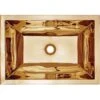 Builders 20-1/4" Undermount Single Basin Brass Bar Sink -Bathroom Sales Store linkasink bld106 3 5 pb 3266718