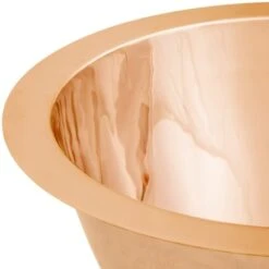 Smooth Large Round Flat Bottom Undermount Single Basin Bar Sink -Bathroom Sales Store linkasink cs018 alternate image 111