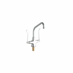 ADA Single Hole Concealed Deck Utility Faucet With 8" Reach High Arc Spout