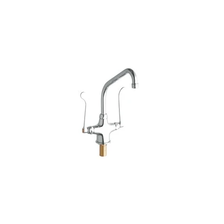 ADA Single Hole Concealed Deck Utility Faucet With 8" Reach High Arc Spout 3 ADA Single Hole Concealed Deck Utility Faucet With 8" Reach High Arc Spout