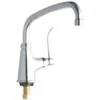 ADA Single Hole Single Control Deck Mount Classroom Faucet With 10" Reach Arc Tube Spout And 4" Blade Handle - Cold Water Only -Bathroom Sales Store lk535at10t4