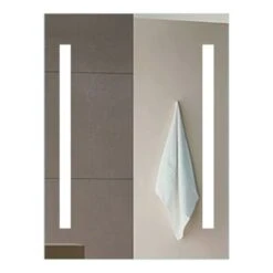 20" W X 26" H Rectangular Frameless Wall Mounted Mirror With LED Lighting