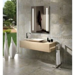 20" W X 26" H Rectangular Frameless Wall Mounted Mirror With LED Lighting -Bathroom Sales Store miseno mm2026ledr alternate view 5 88